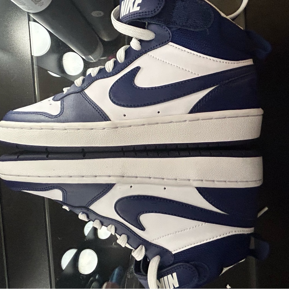 Nike High Top Sneakers in Navy and White